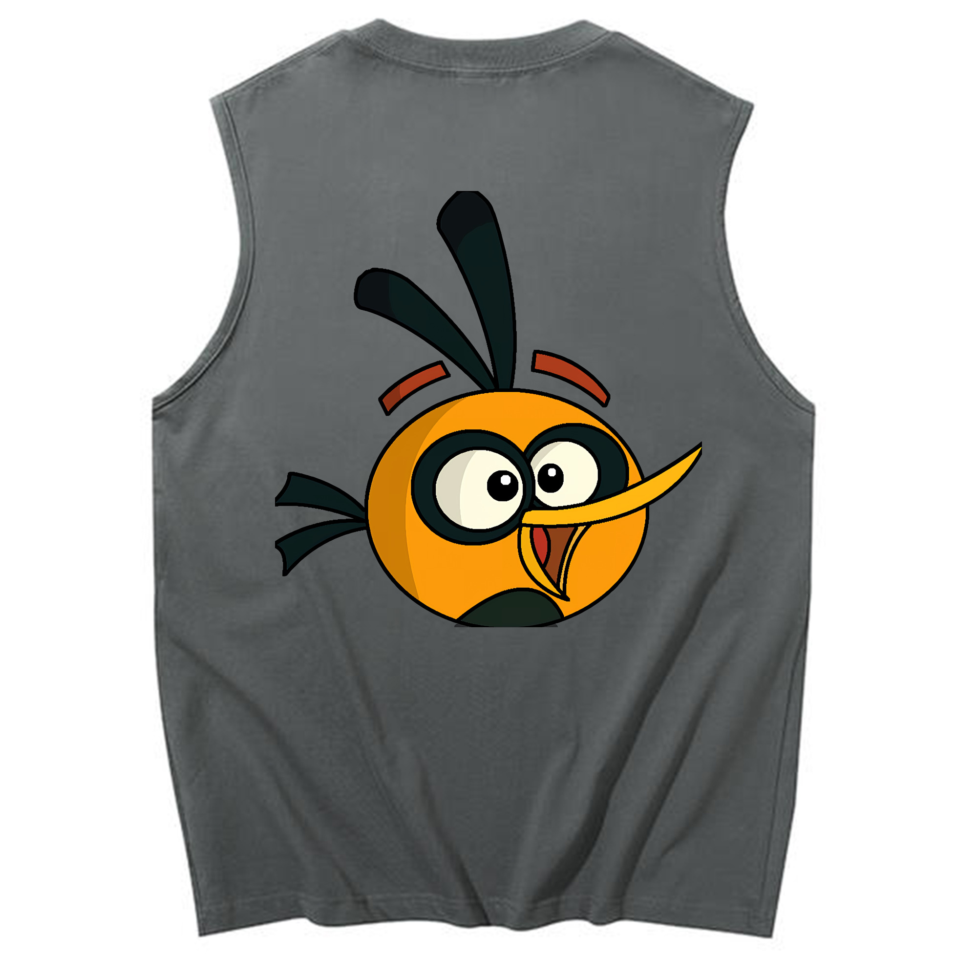 （画像用） Angry Birds アングリーバード コットン100％タンクトップ（背面プリント）